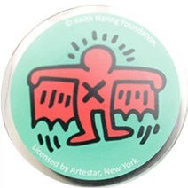 스키누 키스해링 아크릴 맥세이프 그립톡 스마트톡 거치대, 데블엔젤