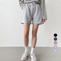 잘빠진 여성용 딜라잇 4부 밴딩 숏 팬츠