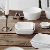 하우밍 리즈 사각찬기 소, 화이트, 4개