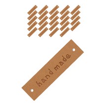 동대문단추왕 인조가죽 핸드메이드라벨 40 x 10 mm, 라이트베이지, 30개입
