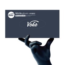 보호 식품용 니트릴 장갑 베리블랙, 소(S), 1개