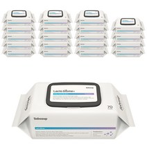 베베숲 락토바이옴 플러스 유아물티슈 캡형, 70매, 20팩