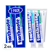 투스노트 미백 치약 2종 세트, 200g, 2개