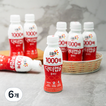 요플레 1000배 닥터캡슐 플레인 요구르트, 1040ml, 6개