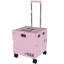 도그독 프리미엄 폴딩카트 특대형, 1개, 베이비핑크