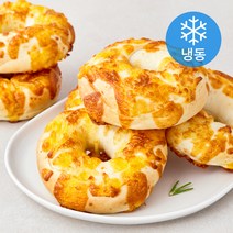 플레잇 베이커리 더블치즈 베이글 (냉동), 110g, 6개입
