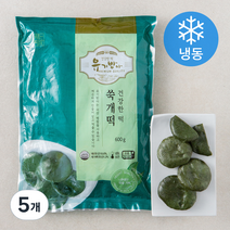 유기방아 쑥개떡 (냉동), 600g, 5개