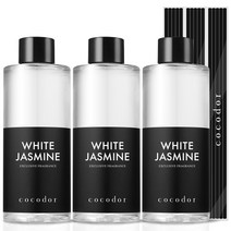 코코도르 디퓨저 리필액 3개 + 리드스틱 15개입, 화이트쟈스민, 200ml