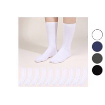두발로 여성용 프리미엄 무지 장목 양말 10켤레