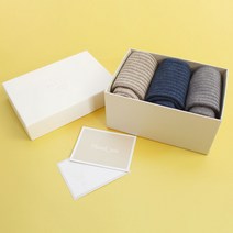 남성용 멜로우 양말 3족 선물패키지