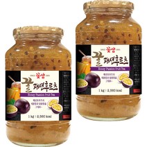 꽃샘 꿀패션후르츠차 1kg+1kg 에이드 과일청