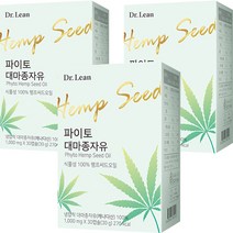 닥터린 파이토 대마종자유, 3개, 30정