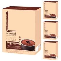 루카스나인 슬로프레소 시그니처 티라미수라떼, 30개입, 4박스