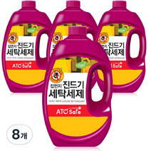 아토세이프 드럼겸용 집먼지진드기 세탁세제, 2.5L, 8개