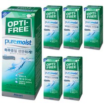 옵티프리 퓨어 모이스트 소프트렌즈 세정액, 300ml, 6개
