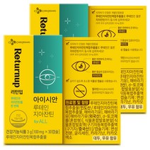 리턴업 아이시안 루테인 지아잔틴, 30캡슐, 2개, 30정