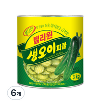 델리원 생 오이피클, 3kg, 6개