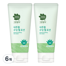 그린핑거 내추럴 수딩 젤 로션, 6개, 100ml
