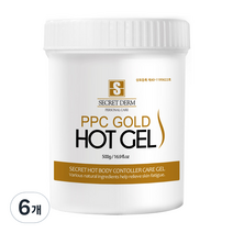 시크릿덤 바디 PPC 골드 핫 젤, 500g, 6개