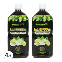 파모빗 발효 숙성 노니원액주스 착즙액, 4개, 1000ml