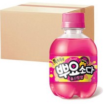 뿌요소다 솜사탕향 탄산음료, 245ml, 24개