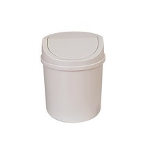 마켓에이 파스텔 탁상용 쓰레기통, 베이지, 1개