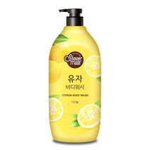 샤워메이트 내추럴 유자 바디워시 유자향, 1200g, 1개