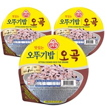 맛있는 오뚜기밥 오곡, 210g, 3개