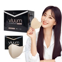 비움 스타일핏 클래식 컬러 마스크 소형, 30개입, 1세트, 샌드베이지