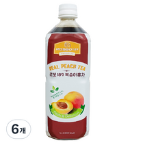 파낙스 로쏘 189 복숭아 홍차 음료베이스, 1L, 6개