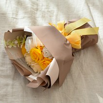 데코코마니 비누꽃 러블리 꽃다발, 옐로우+화이트