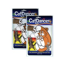 캣댄서 인터랙티브 고양이 와이어 낚싯대 대환장 오두방정 장난감 2p, 혼합색상, 1세트