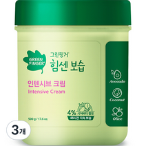 그린핑거 힘센 보습 인텐시브 크림 머스크향, 500g, 3개