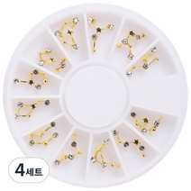 메이브라운 은하수 별자리 네일파츠 세트 M02222, 혼합 색상, 4세트
