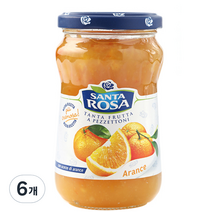 산타로사 오렌지마말레이드잼, 350g, 6개