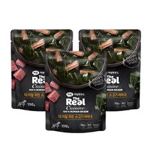 하림펫푸드 더리얼 퀴진 강아지 소고기미역국, 소, 100g, 3개
