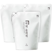 살림백서 울세제 리필형, 1L, 3개