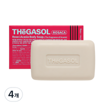 때가솔 로자카 때밀이 각질제거 목욕비누, 100g, 4개