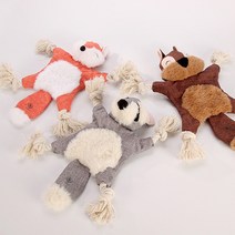 딩동펫 반려동물 로프롱다리 인형 장난감 세트, 여우, 코알라, 다람쥐, 1세트