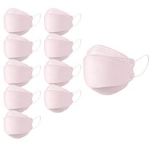 애니가드 더솔루션 마스크 대형 KF80, 10개입, 1개, 블라썸핑크