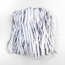 납작 고무줄 10~11mm x 90m, 화이트, 1개