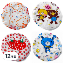 SJ리빙 캐릭터 방수헤어캡, 투즈, 12개입