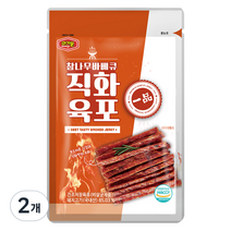 머거본 참나무 바베큐 직화육포, 35g, 2개