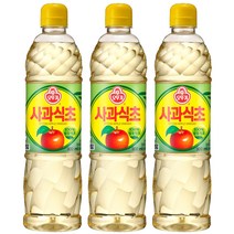 오뚜기 사과식초, 3개, 900ml