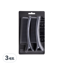 헤어맘 뿌리염색 섹션 핀셋 2p, 회색, 3세트