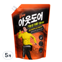 울샴푸 아웃도어 기능성의류 전용세제 리필, 1L, 5개