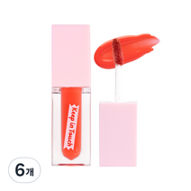 키핀터치 젤리 립 플럼퍼 틴트 3.5g, 피치크러쉬, 6개