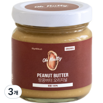 오넛티 땅콩버터 오리지널, 80g, 3개
