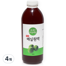 예가촌 매실청, 1000ml, 4개