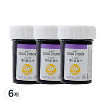 윌튼 아이싱칼라 바이올렛, 28.3g, 6개